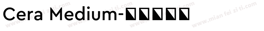 Cera Medium字体转换